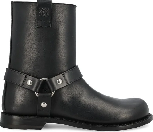 Loewe Campo Anagram Embossed Biker Boots