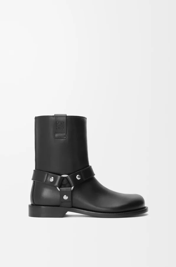 LOEWE - Campo Biker Boot In leather skin Size: 35 For Woman