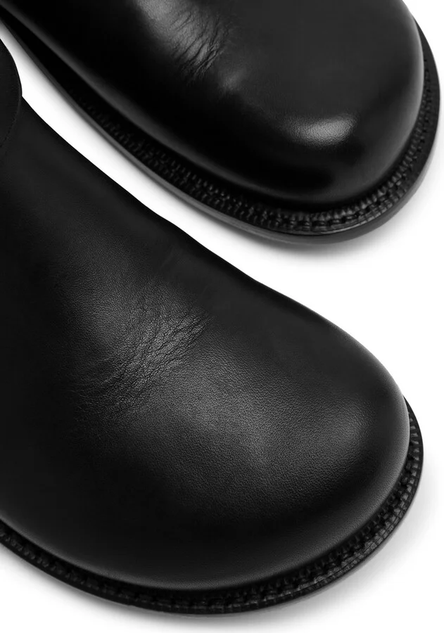 Loewe Campo Biker Leather Ankle Boots - Image 3