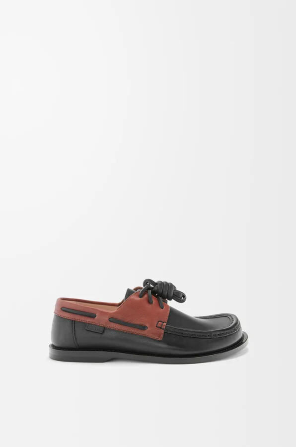 LOEWE - Campo Boat Shoe In Soft leather skin Size: 36 For Woman