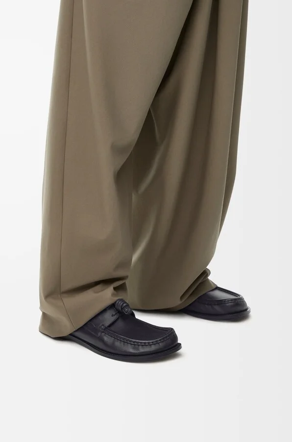 LOEWE - Campo Boat Shoe In Soft leather skin Size: 40 For Man - Image 2