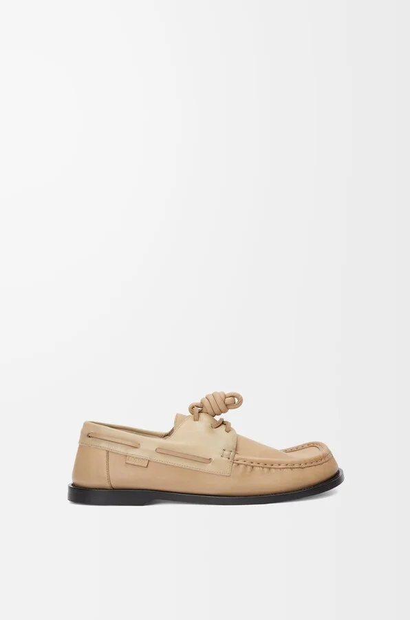 LOEWE - Campo Boat Shoe In Soft leather skin Size: 40 For Man