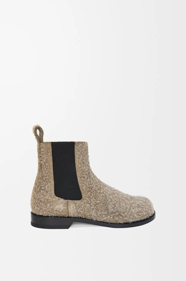LOEWE - Campo Chelsea Boot In Brushed Suede Size: 40 For Man