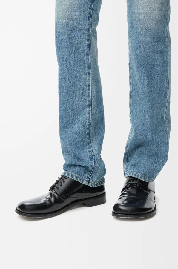 LOEWE - Campo Derby Shoe In Brushed leather skin Size: 40 For Man - Image 2