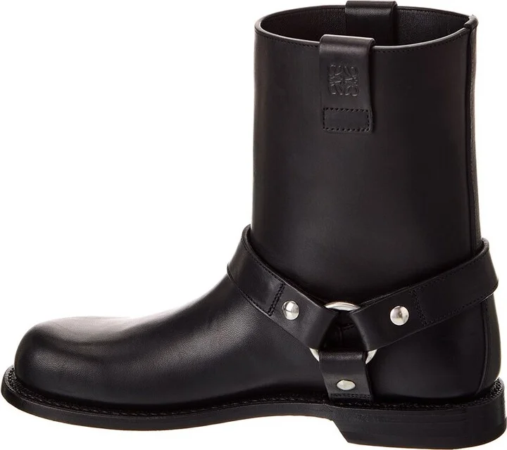 Loewe Campo Leather Biker Boot - Image 2