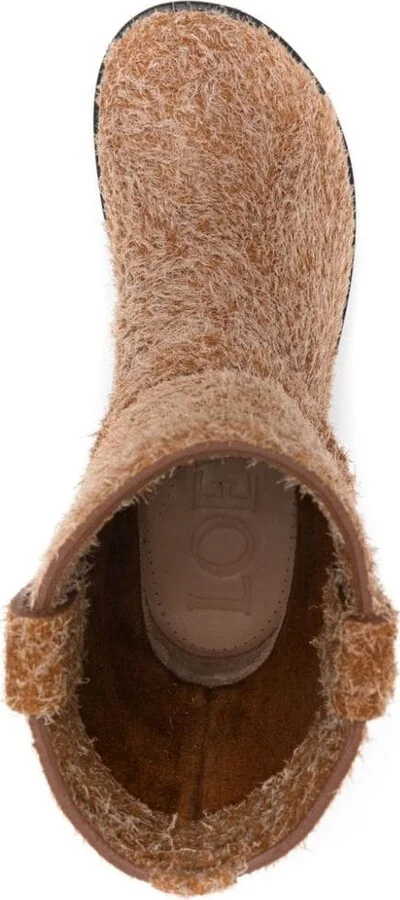 Loewe Campo Leather Biker Boots - Image 3