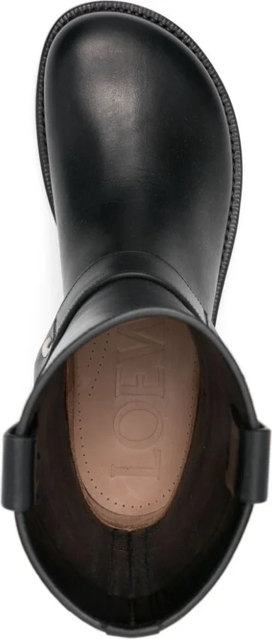 Loewe Campo Leather Biker Boots - Image 2