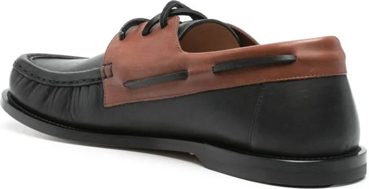Loewe Campo Leather Boat Shoes - Image 4