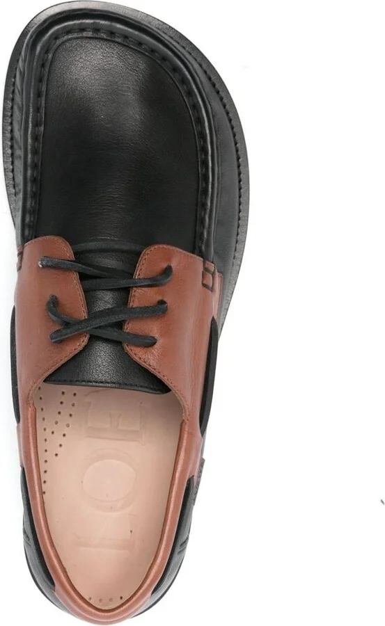 Loewe Campo Leather Boat Shoes - Image 3