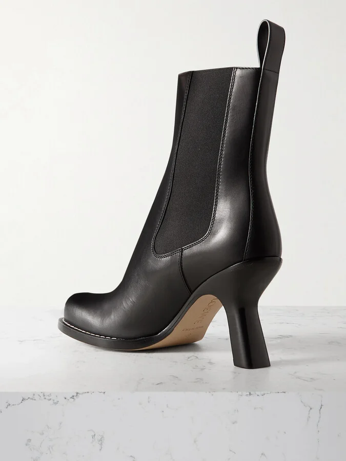 LOEWE - Campo Leather Chelsea Boots - Black - Image 3