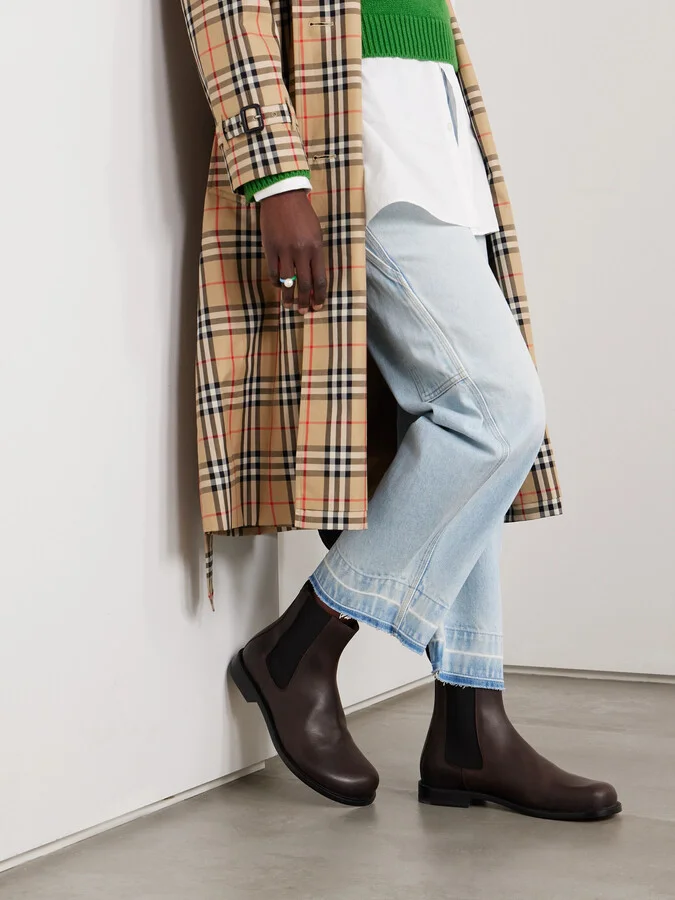 LOEWE - Campo Leather Chelsea Boots - Brown - Image 2
