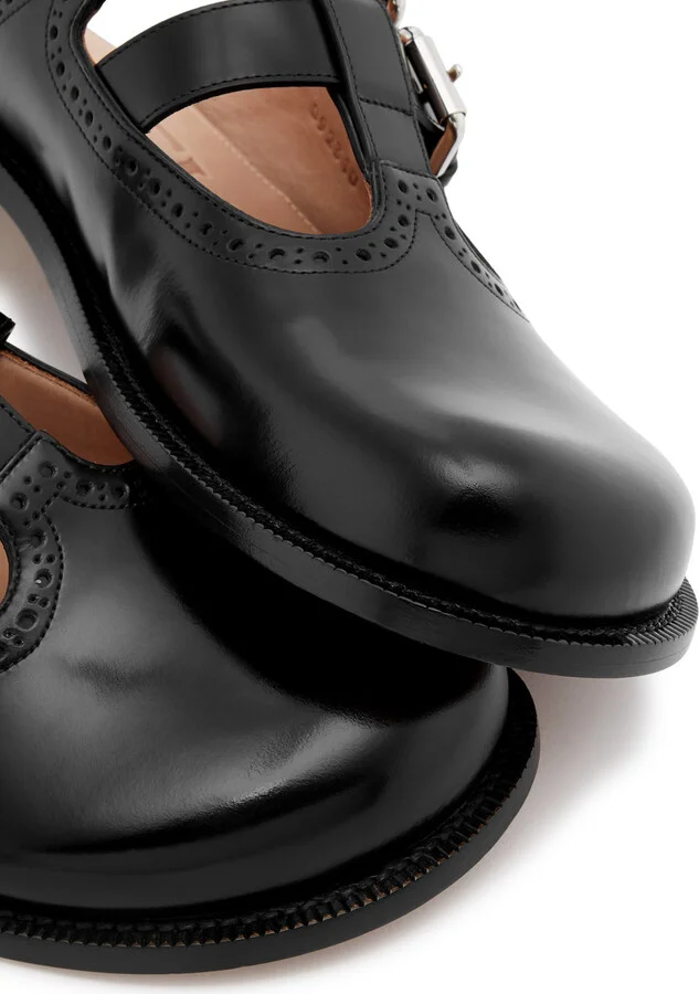 Loewe Campo Leather Mary Jane Mules - Image 3