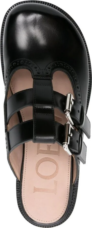 Loewe Campo Leather Mary Jane Mules - Image 4