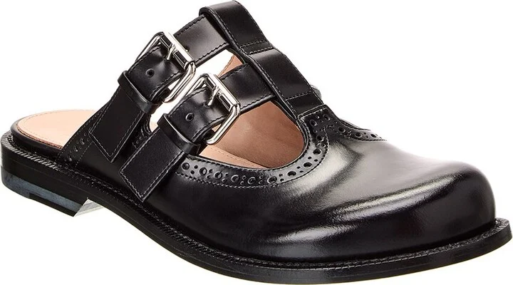 Loewe Campo Mary Jane Leather Mule