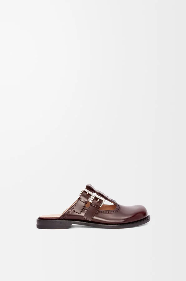 LOEWE - Campo Mary Jane Mule In leather skin Size: 36 For Woman