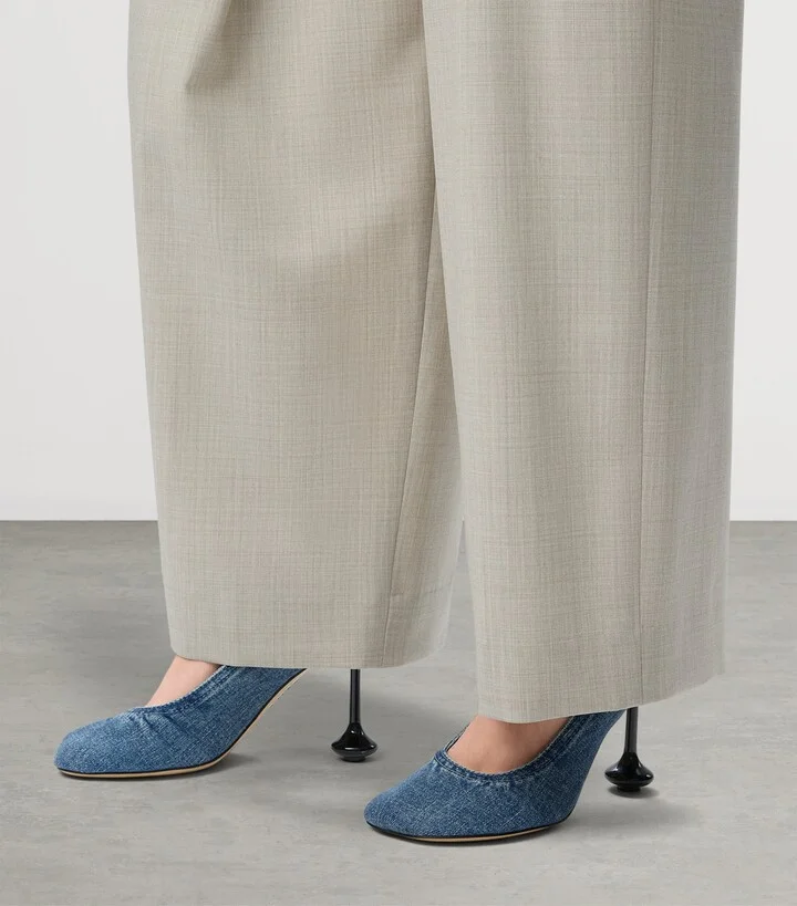 Loewe Denim Toy Pumps 90 - Image 2