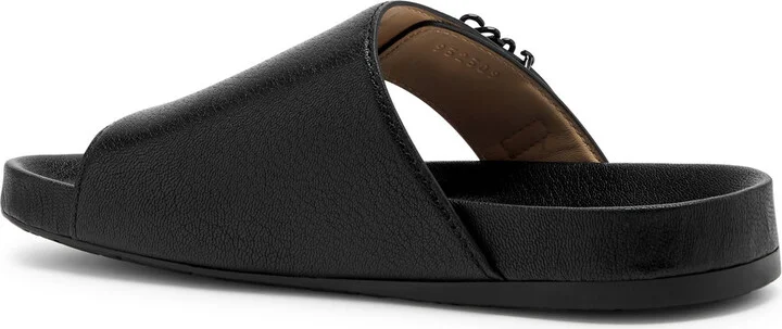 Loewe Ease Anagram Leather Sliders - Image 2