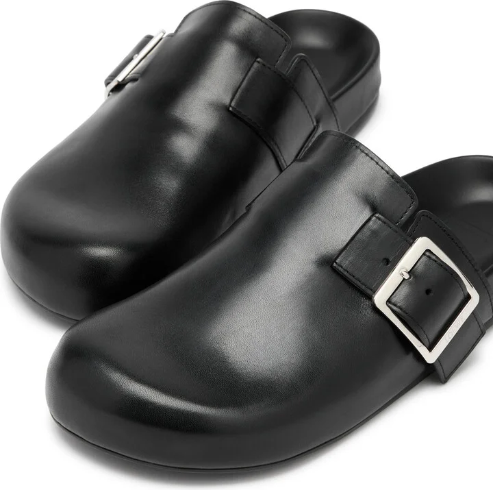 Loewe Ease Buckle Leather Sliders - Image 3