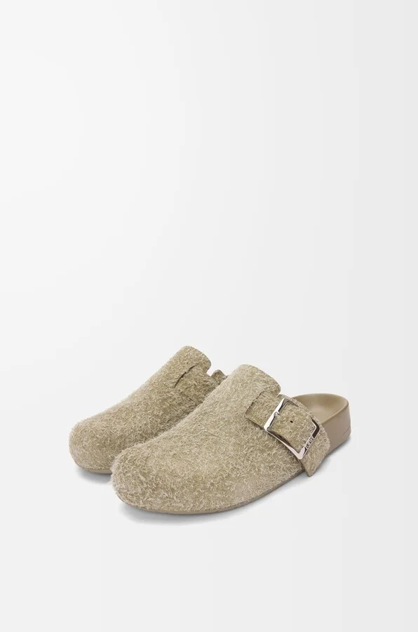 LOEWE - Ease Buckle Mule In Brushed Suede Size: 41 For Man - Image 2