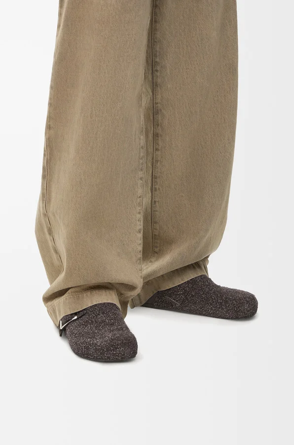 LOEWE - Ease Buckle Mule In Brushed Suede Size: 41 For Man - Image 3