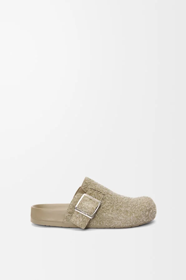 LOEWE - Ease Buckle Mule In Brushed Suede Size: 41 For Man
