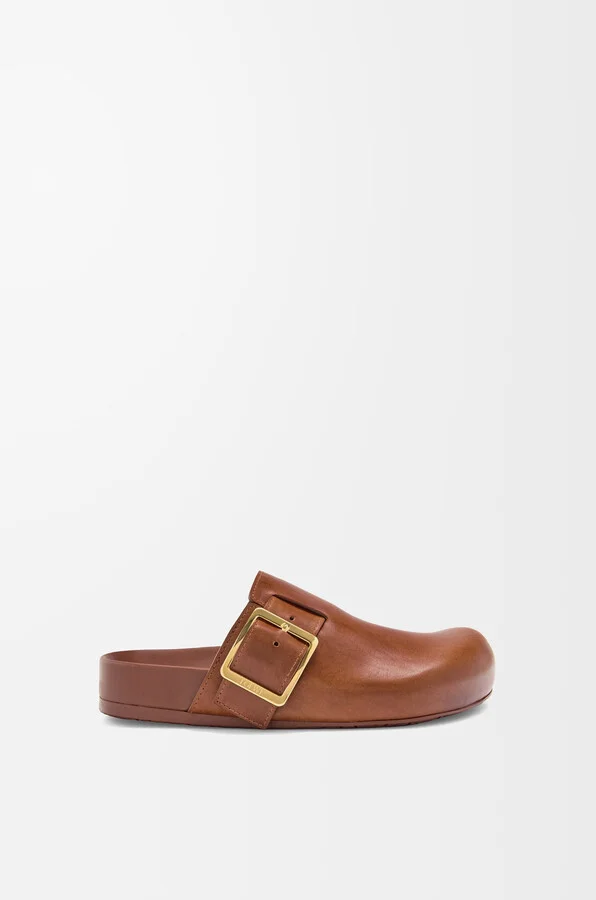 LOEWE - Ease Buckle Mule In Vegetable-tanned leather skin Size: 35 For Woman