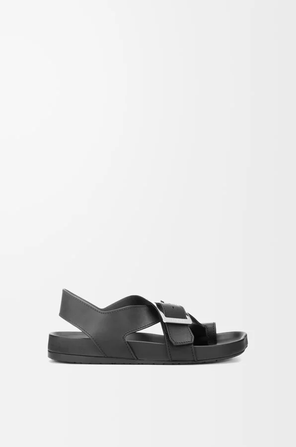 LOEWE - Ease Buckle Sandal In Vegetal leather skin Size: 35 For Woman