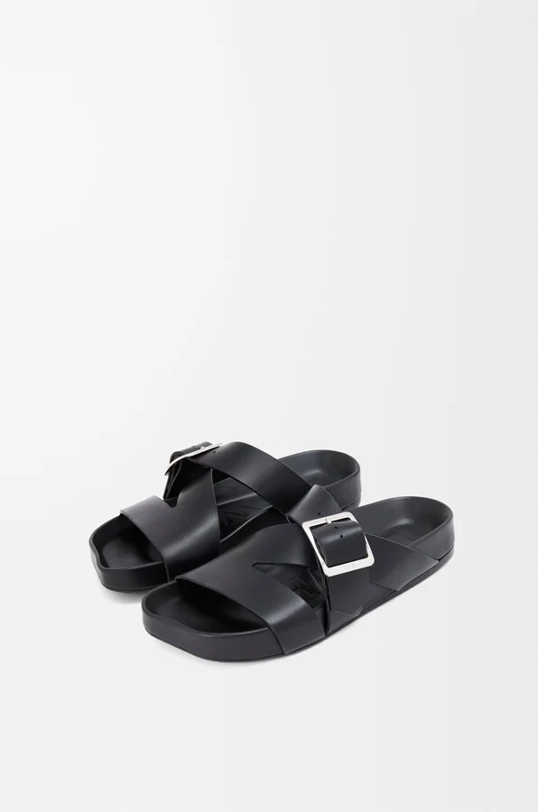 LOEWE - Ease Buckle Slide In Vegetable-tanned leather skin Size: 40 For Man - Image 2