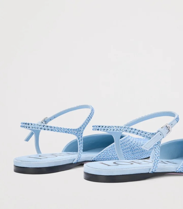 Loewe Embellished Ankle-Strap Ballet Flats - Image 5