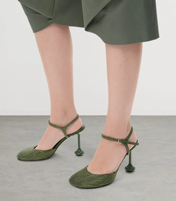 Loewe Embellished Ankle-Strap Toy Pumps 90 - Image 2