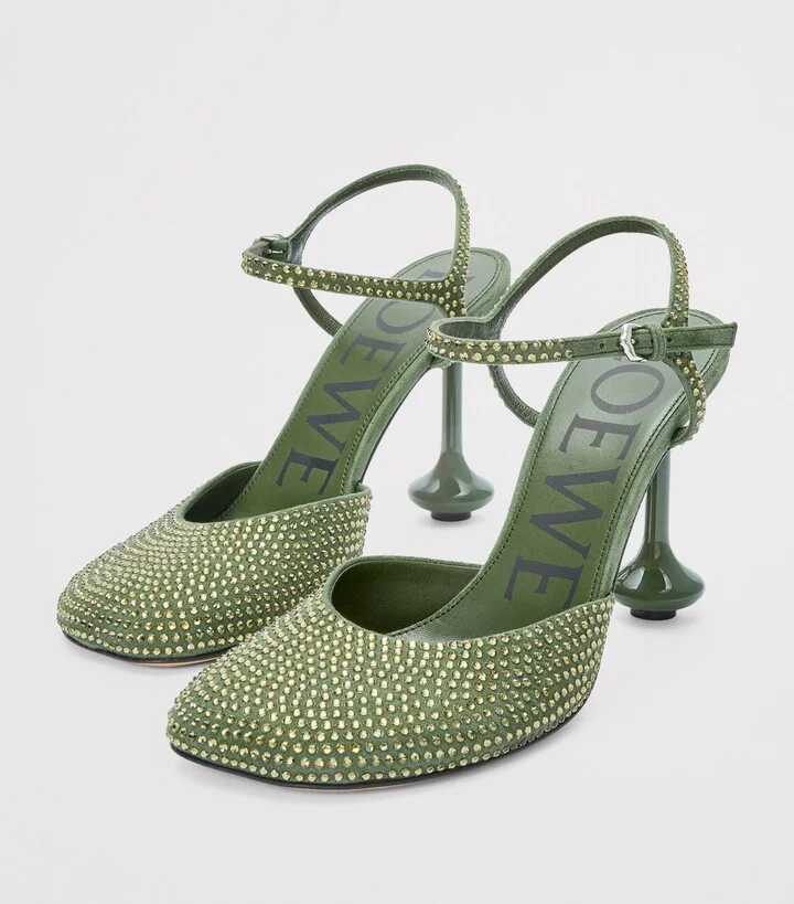 Loewe Embellished Ankle-Strap Toy Pumps 90 - Image 3