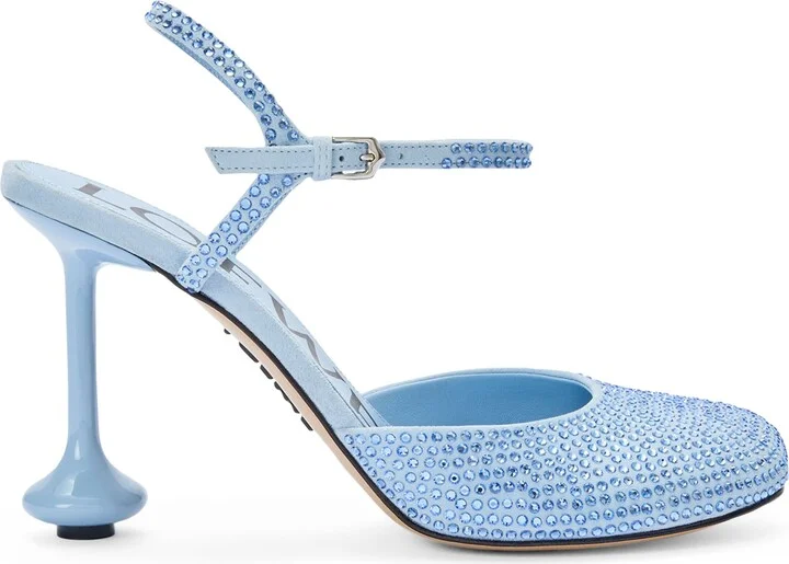 Loewe Embellished Ankle-Strap Toy Pumps 90