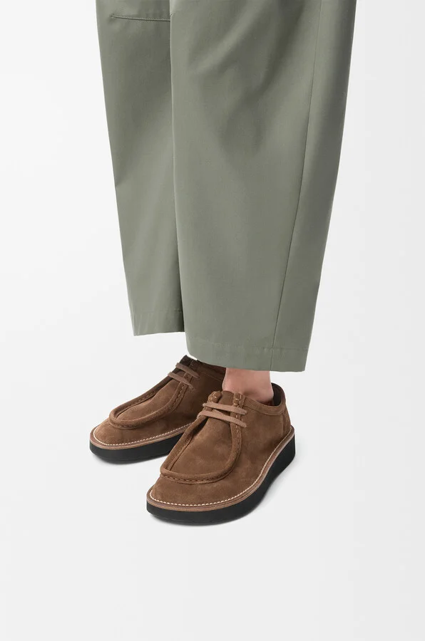 LOEWE - Faro Lace-up In Suede leather skin Size: 37 For Woman - Image 3