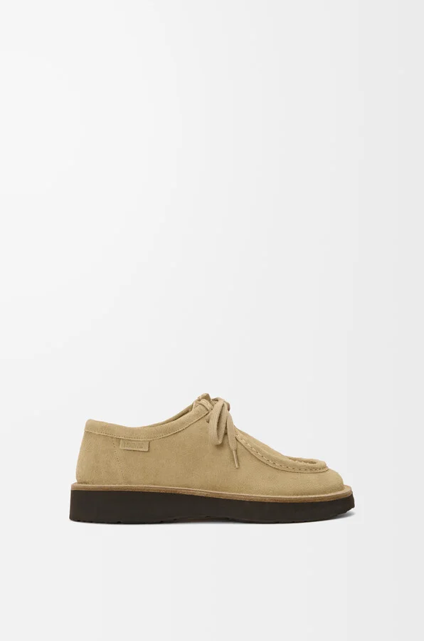 LOEWE - Faro Lace-up In Suede leather skin Size: 37 For Woman
