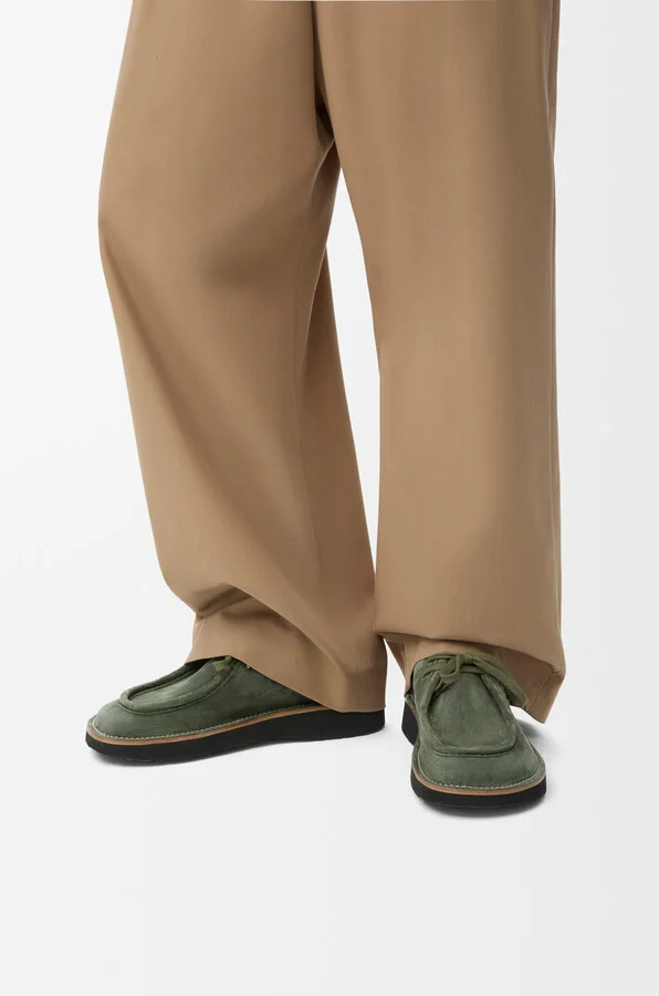 LOEWE - Faro Lace-up In Suede leather skin Size: 41 For Man - Image 2