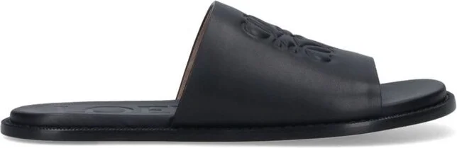 Loewe Flex Anagram Round Toe Slides
