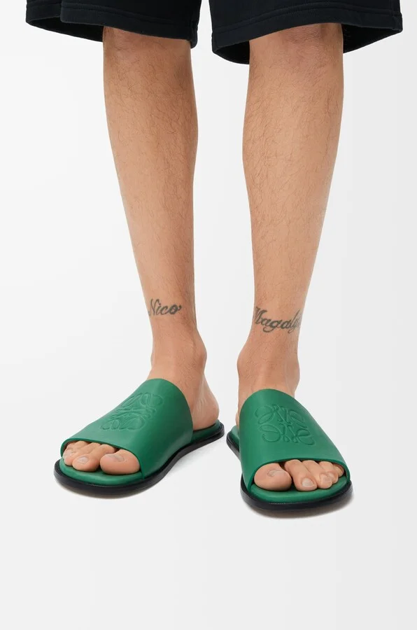 LOEWE - Flex Anagram Slide In Soft leather skin Size: 42 For Man - Image 2