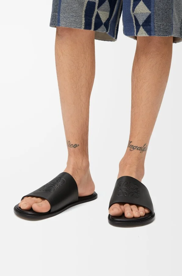 LOEWE - Flex Anagram Slide In Soft leather skin Size: 42 For Man - Image 4