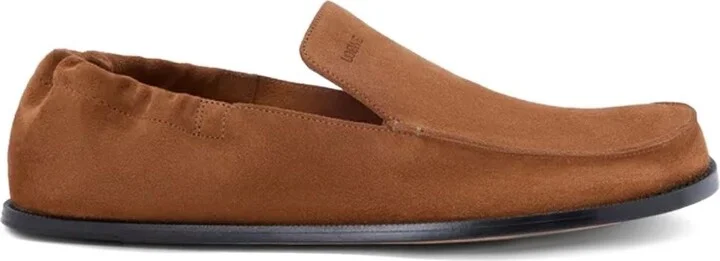 Loewe Flex Suede Leather Loafers