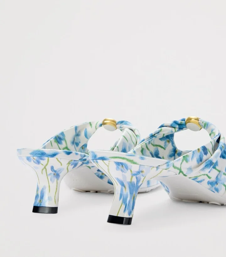 Loewe Floral Print Pebble Mules 45 - Image 5