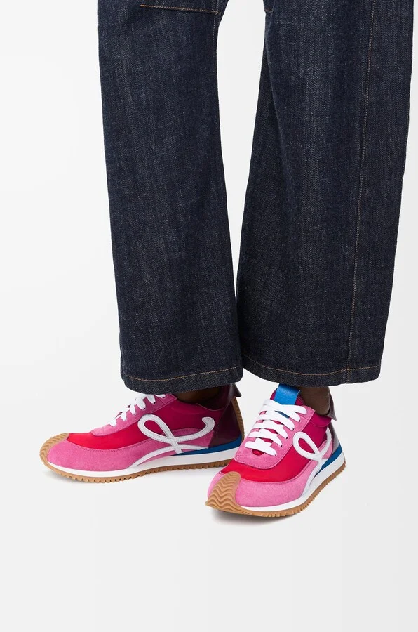 LOEWE - Flow Runner 2.0 In Nylon And Suede Size: 36 For Woman - Image 2