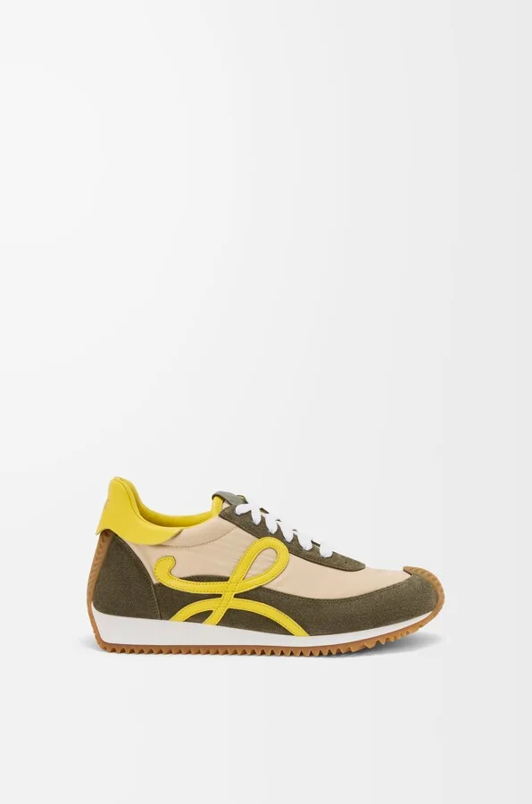 Cream/yellow/olive Green