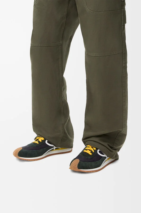 LOEWE - Flow Runner 2.0 In Nylon And Suede Size: 41 For Man - Image 3
