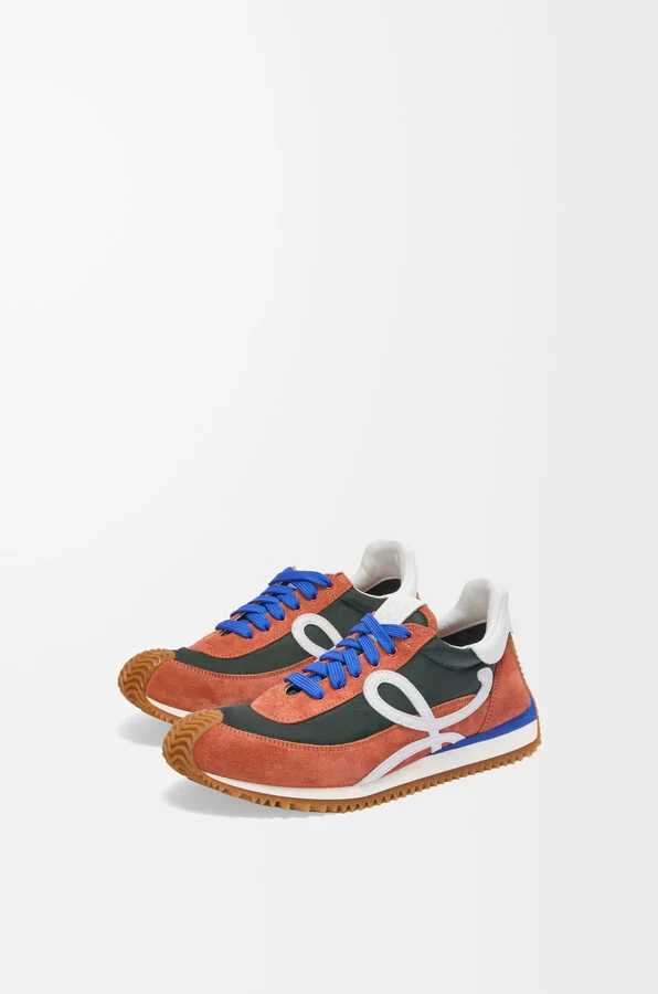 LOEWE - Flow Runner 2.0 In Nylon And Suede Size: 41 For Man - Image 4