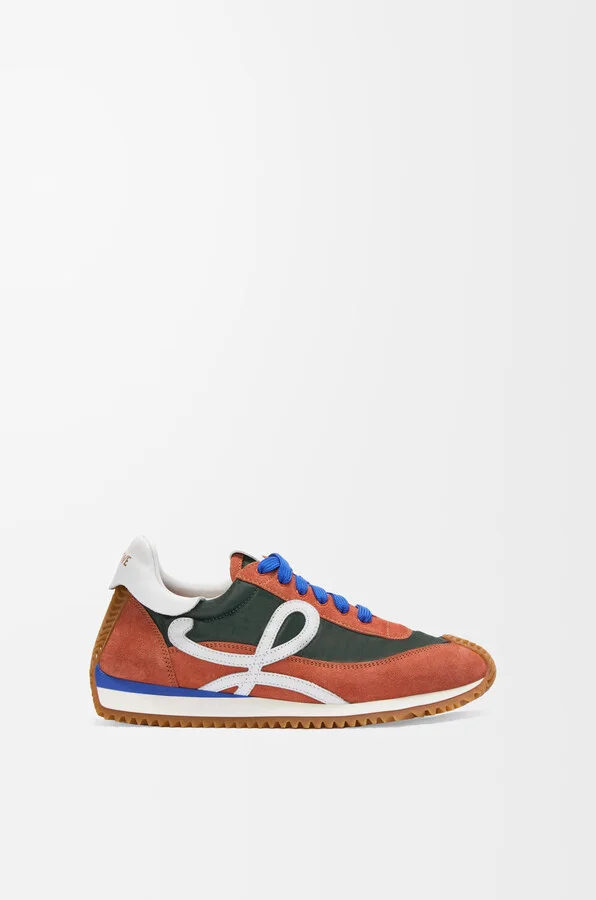 Khaki/white/orange