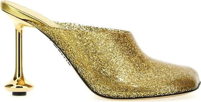 Loewe Glitter Finish Toy Mules