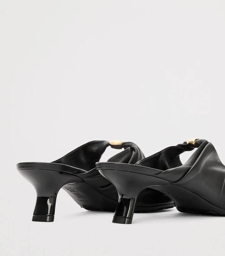 Loewe Lambskin Pebble Soft Heeled Mules 45 - Image 2