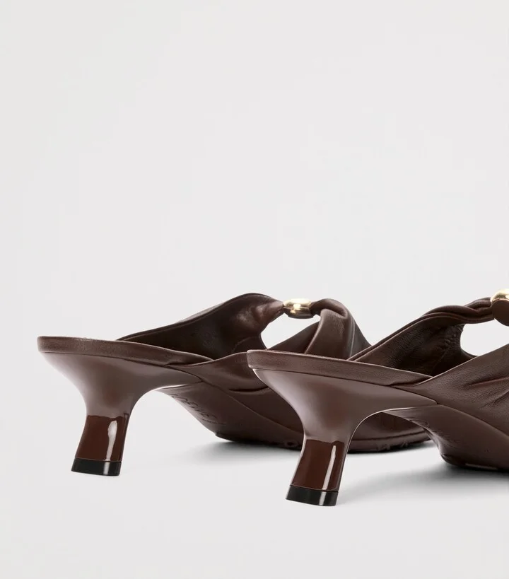 Loewe Lambskin Pebble Soft Heeled Mules 45 - Image 2
