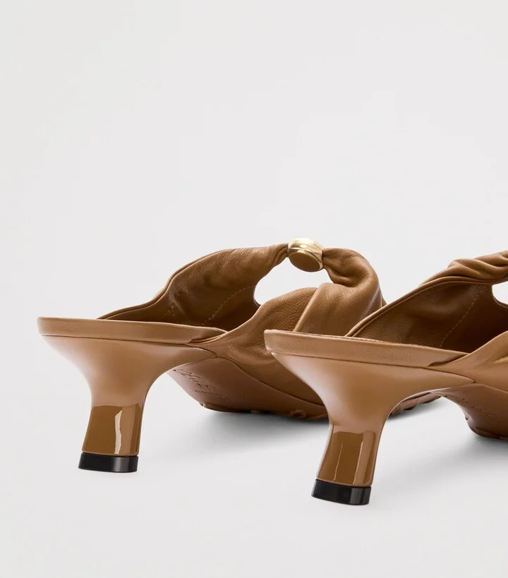 Loewe Lambskin Pebble Soft Heeled Mules 45 - Image 5