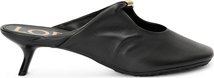 Loewe Lambskin Pebble Soft Heeled Mules 45